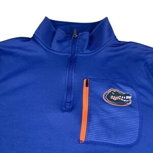 Campus Heritage Florida Gators Mens Large Blue Quarter Zip Pullover RN 114166